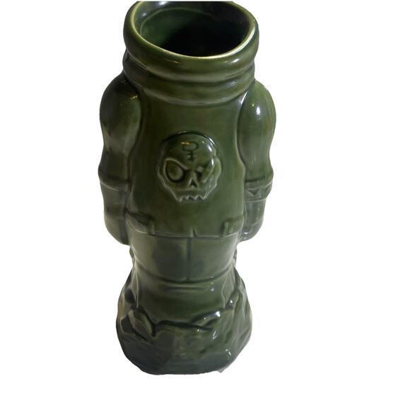 Tiki Farm Green Bruiser Tiki Mug Tumbler San Diego Comic Con 2017 Squindo Skull - Picture 4 of 7